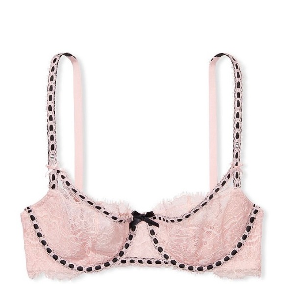 ******SOLD********VS Dream Angels Wicked Unlined Balconette Bra 36DD & Thong - Picture 2 of 11